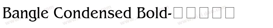 Bangle Condensed Bold字体转换